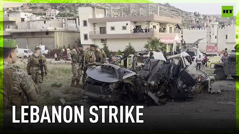 Aftermath of Israeli strike on Hamas commander in Lebanon