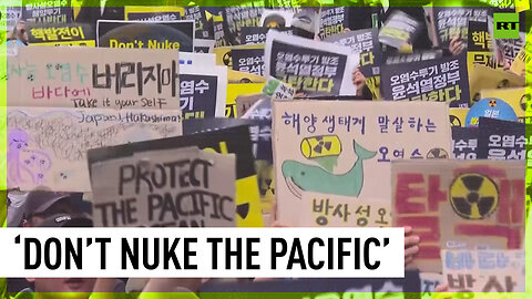 South Korean protesters rally against Japan’s plan to release radioactive water