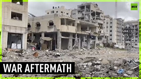 What used to be Gaza City neighborhood is now just ruins