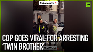 Cop goes viral for arresting ‘twin brother’