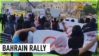 Opposition protesters rally in Bahrain
