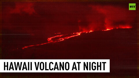 Lava shoots into air, flows downhill as volcano erupts in Hawaii