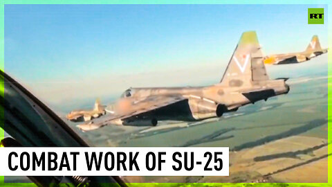 Su-25 attack aircraft crews conduct combat operations against Ukrainian forces