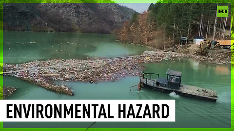 Tons of illegal waste removed from lake in Serbia