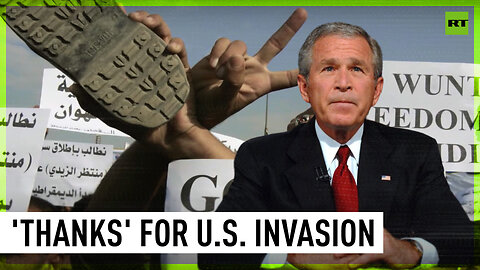 Story behind George Bush's infamous shoe-ducking visit to Iraq