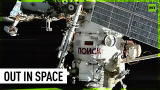 Russian cosmonauts on spacewalk to attach debris shields to ISS