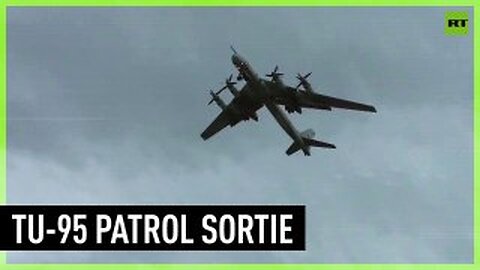 Russian strategic bombers on patrol flight