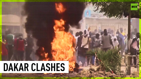 Tyres burn amid clashes in Senegal as opposition demo banned