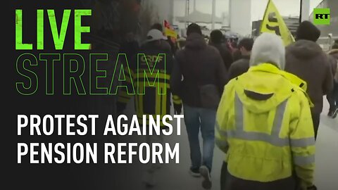 Unionists and railway workers gather at Gare de Lyon to protest French pension reforms