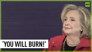 ‘War criminal!’ | Hillary Clinton heckled during speech