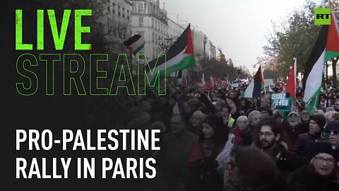 French unions rally in Paris in solidarity with Palestine