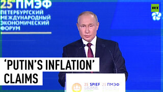Russian president dismisses 'Putin's inflation' claims