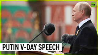 'Russia gave a preemptive rebuff to aggression' | Putin addresses Ukraine during V-Day speech