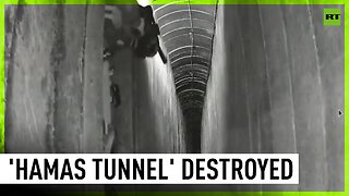 IDF shows destruction of underground tunnel in Gaza