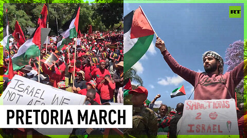 Thousands demand close of Israeli embassy in Pretoria march in solidarity with Palestine