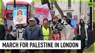 UK students march in solidarity with Palestinians