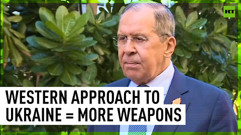 West forces Ukraine to take weapons and shell cities – Lavrov