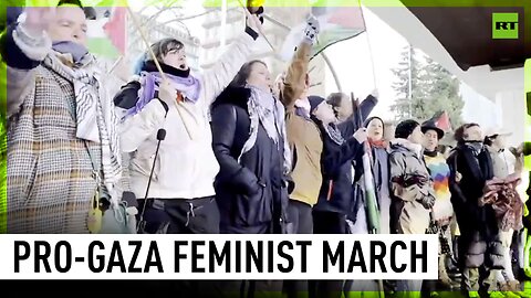 'Stop arming Israel' | Feminists rally in Madrid calling for peace in Gaza