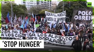 Protesters rally against rising prices and poverty in Argentina