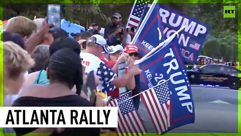 Trump supporters gather outside Atlanta jail