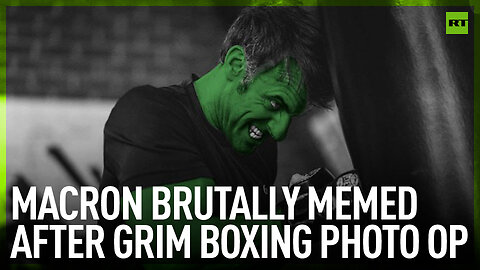 Macron brutally memed after grim boxing photo op