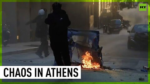 Bonfires and clashes | Protest over Greek govt private university plans turns chaotic