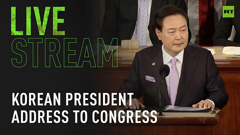 SKorean President Yoon gives a joint address at the US House of Representatives