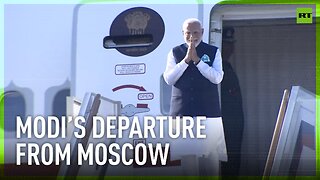 Modi departs from Russia