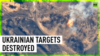 Ukrainian tank and disguised warehouse destroyed with precision strikes