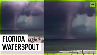 Huge waterspout appears in Florida