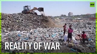 Displaced Gazans forced to live among sewage and garbage