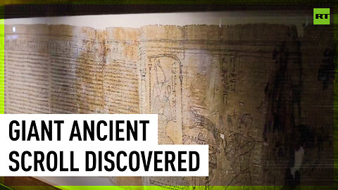 Giant ancient scroll discovered in Egypt