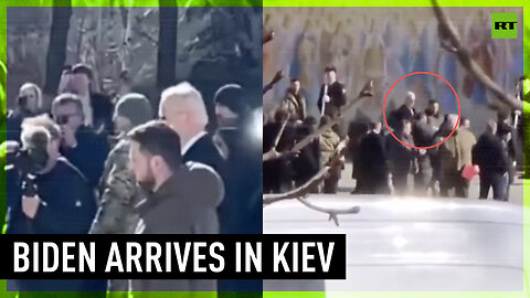 Joe Biden arrives in Kiev