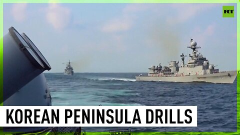 South Korea and US hold large-scale naval drills