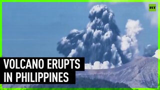 Volcanic eruption in Philippines