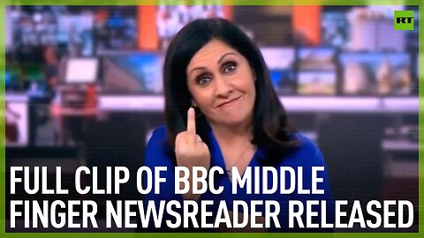 Full clip of BBC middle finger newsreader released