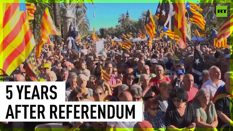 ‘We’ll do it again’: Catalans mark 5th anniversary of independence vote