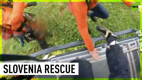 Slovenia police rescue people amid severe floods