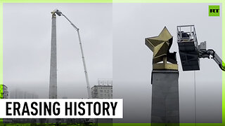 Kiev dismantles symbol of Nazi defeat