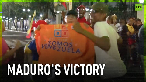 Maduro supporters break into dance over election victory