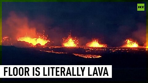Lava from Iceland volcanic eruption encroaches on town
