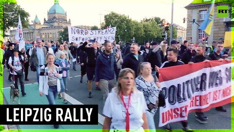 Hundreds rally in Leipzig against skyrocketing inflation and energy prices