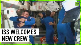 Intl Space Station welcomes new crew