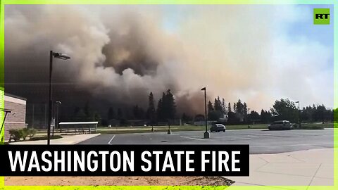 Winds fan wildfire in Washington State