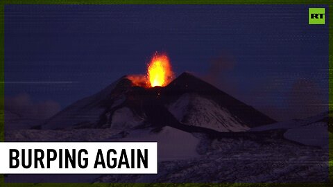 Mount Etna shoots lava into Sicilian sky