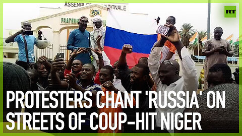 Protesters chant Russia on streets of coup-hit Niger