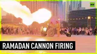Ramadan cannons fire to mark end of fasting in Dubai