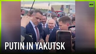 Putin meets with people in Yakutsk