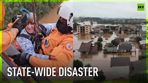 Rescue operations in flood-stricken Brazil