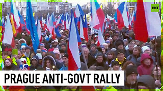 'National catastrophe' | Czechs protest price rises and Ukraine military aid